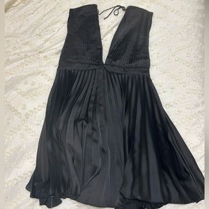 Abercrombie and Finch Plunge Pleated Mini Dress